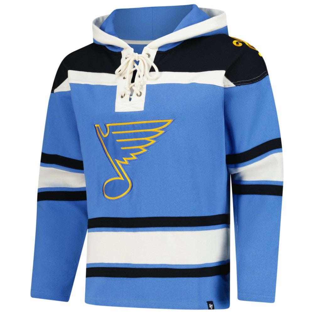 St. Louis Blues '47 Superior Lacer Hoodie - Blue Hoodies