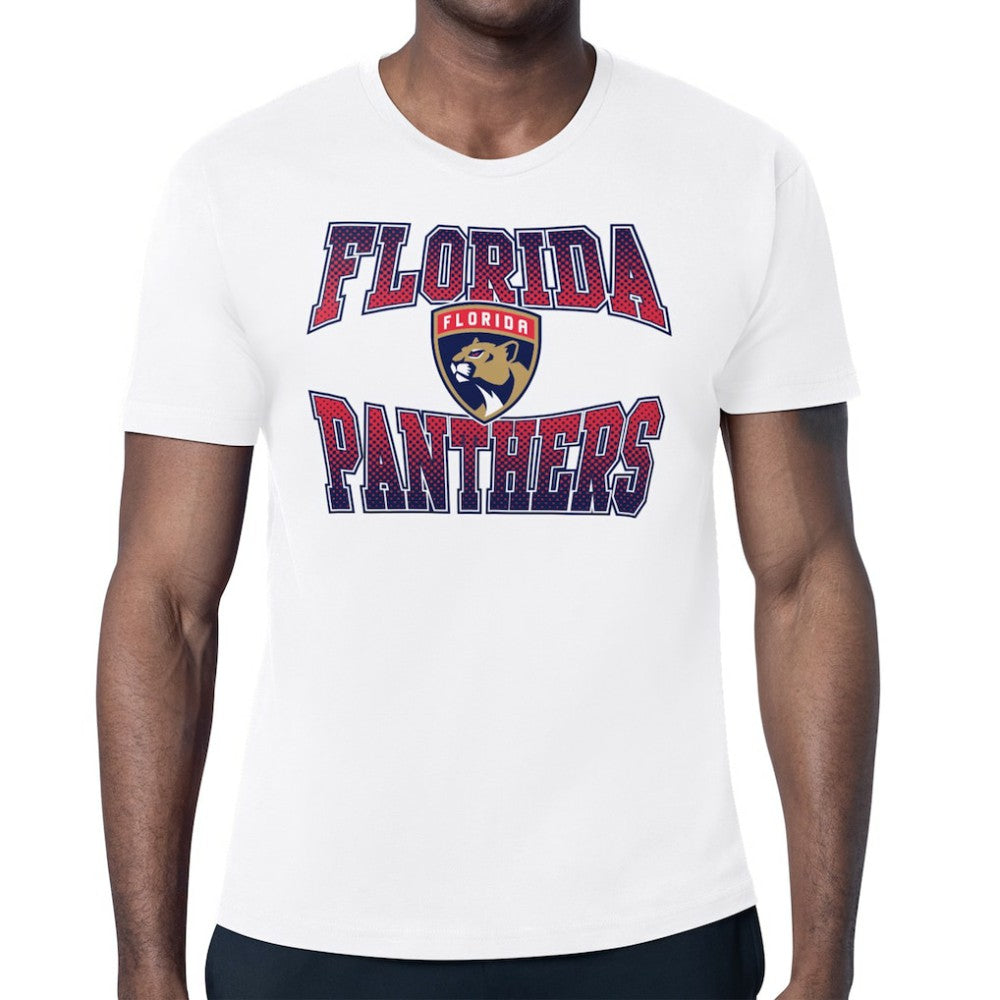 Florida Panthers Starter Comic Style Team Graphic T-Shirt - White T-shirts