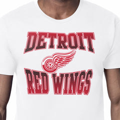 Detroit Red Wings Starter Comic Style Team Graphic T-Shirt - White T-shirts