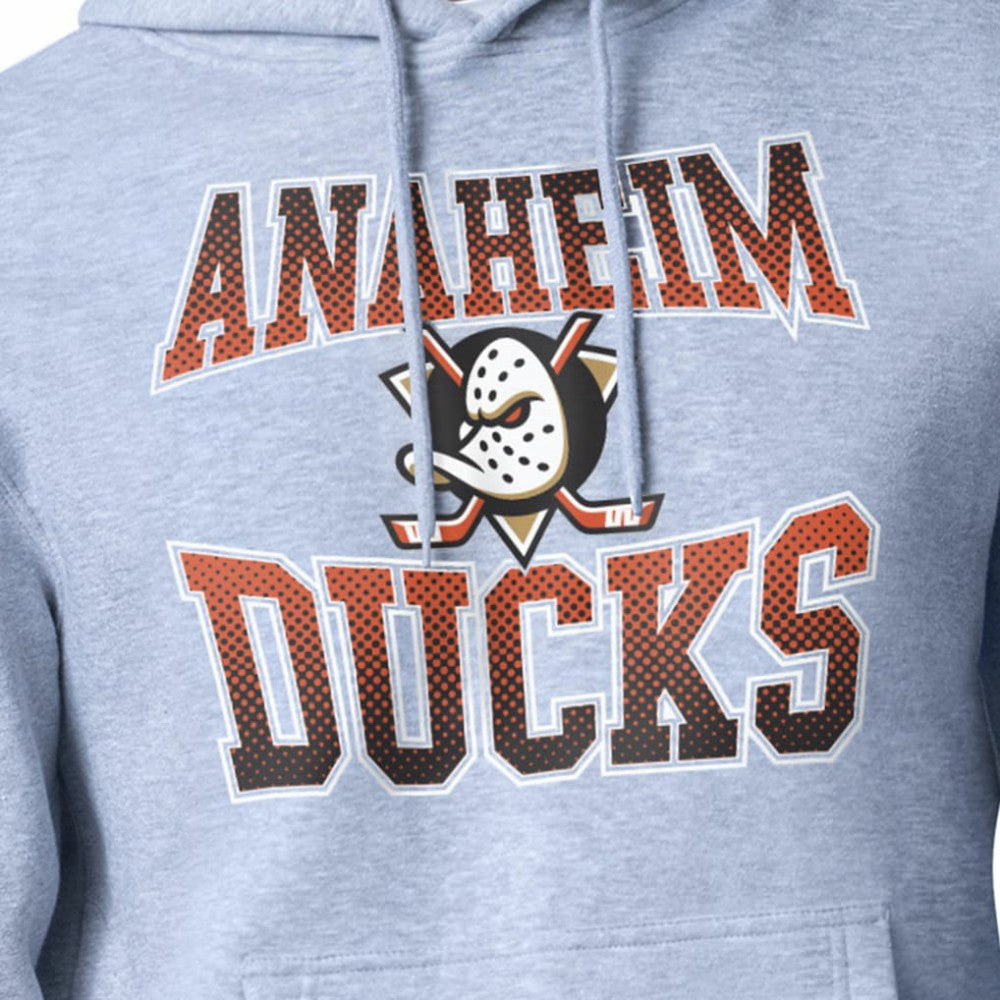Anaheim Ducks Starter Comic Style Team Graphic Hoodie - Gray Hoodies