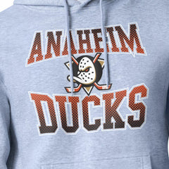 Anaheim Ducks Starter Comic Style Team Graphic Hoodie - Gray Hoodies