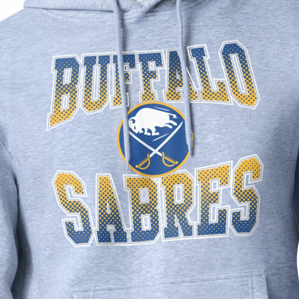 Buffalo Sabres Starter Comic Style Team Graphic Hoodie - Gray Hoodies