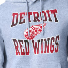 Detroit Red Wings Starter Comic Style Team Graphic Hoodie - Gray Hoodies