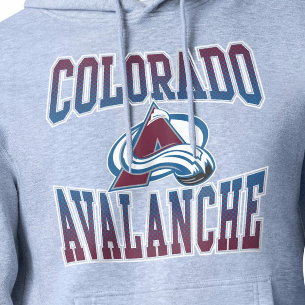 Colorado Avalanche Starter Comic Style Team Graphic Hoodie - Gray Hoodies