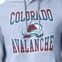 Colorado Avalanche Starter Comic Style Team Graphic Hoodie - Gray Hoodies