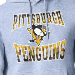 Pittsburgh Penguins Starter Comic Style Team Graphic Hoodie - Gray Hoodies