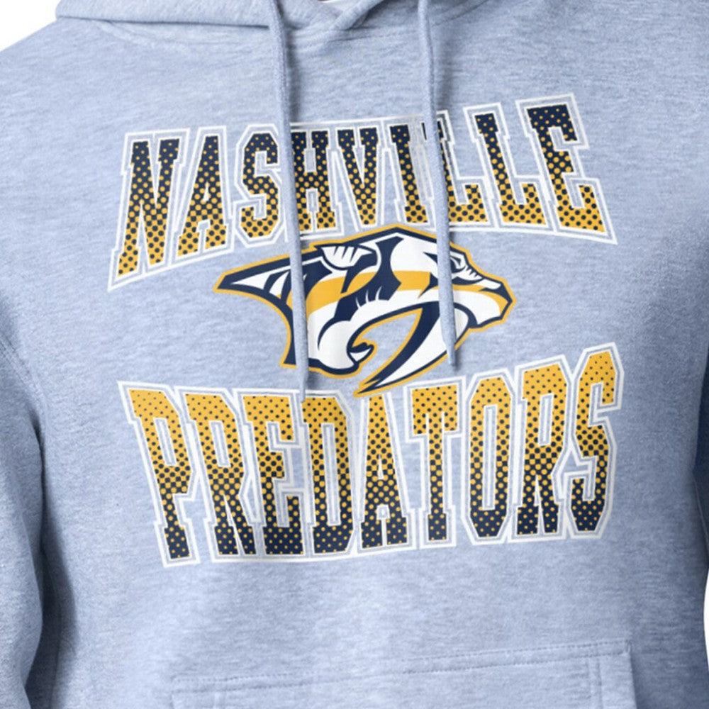 Nashville Predators Starter Comic Style Team Graphic Hoodie - Gray Hoodies