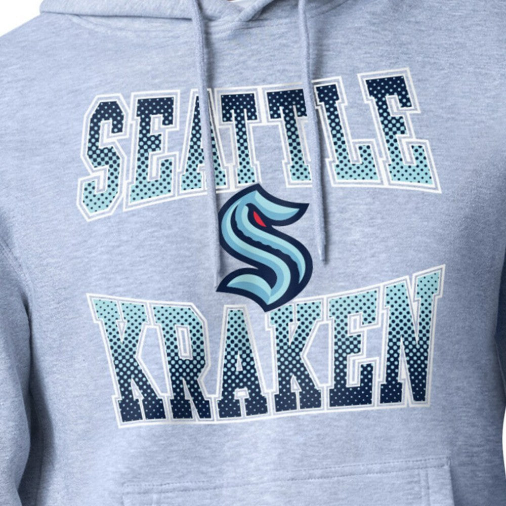 Seattle Kraken Starter Comic Style Team Graphic Hoodie - Gray Hoodies