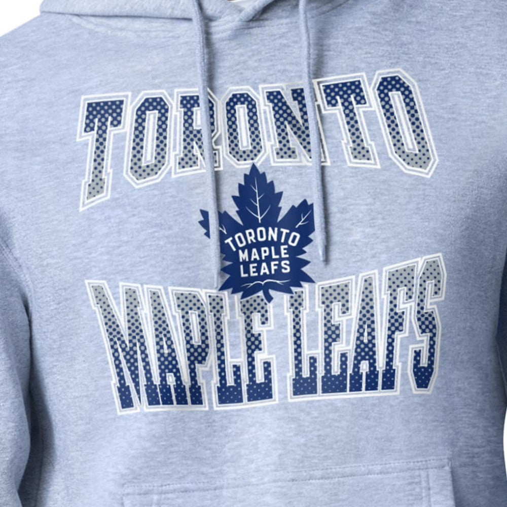 Toronto Maple Leafs Starter Comic Style Team Graphic Hoodie - Gray Hoodies
