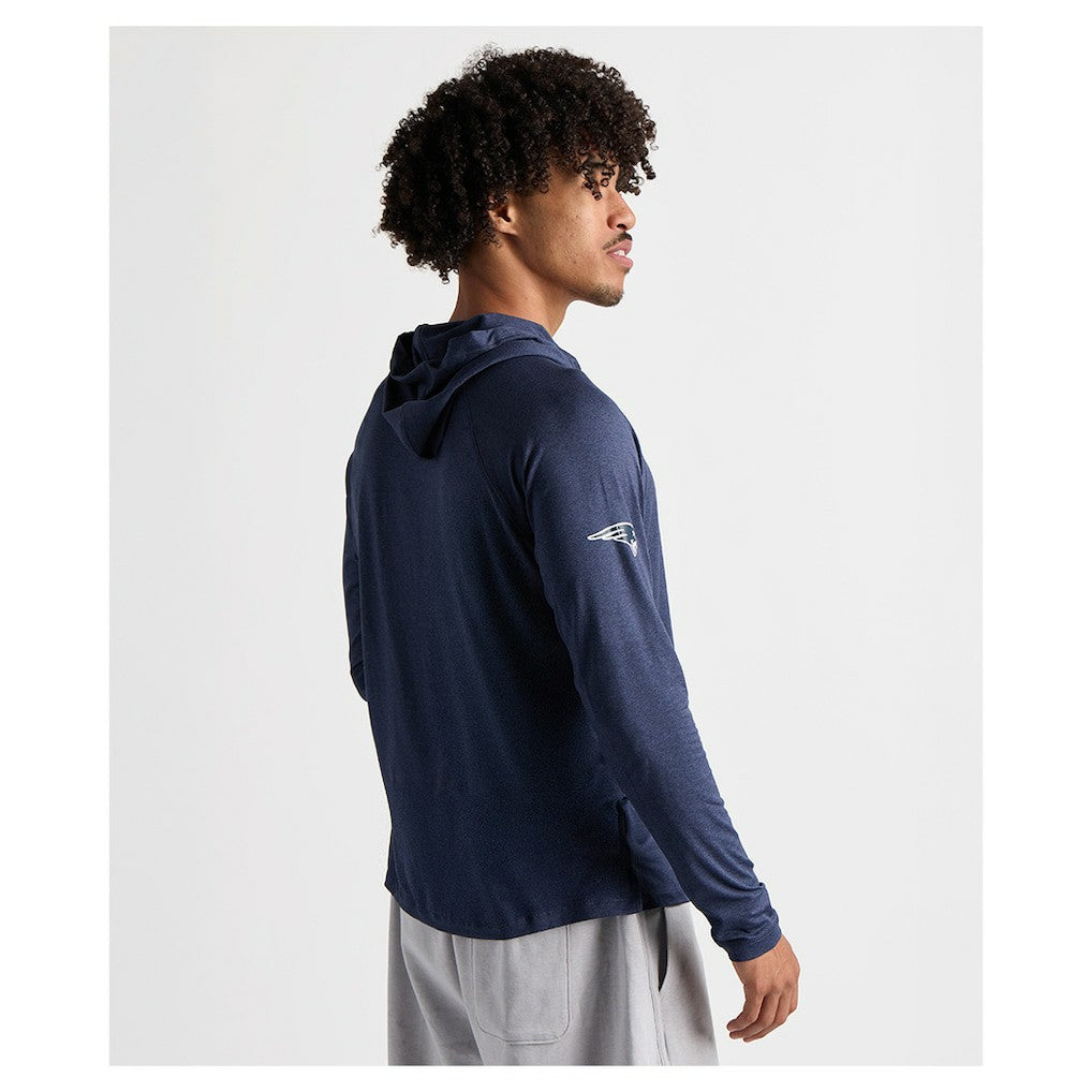 Charles River x New England Patriots Cayak Hooded Long Sleeve T-Shirt - Navy on sale