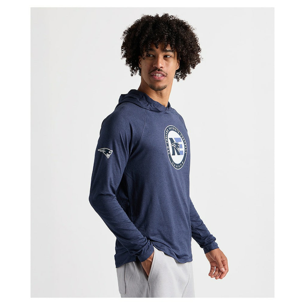 Charles River x New England Patriots Cayak Hooded Long Sleeve T-Shirt - Navy on sale