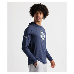 Charles River x New England Patriots Cayak Hooded Long Sleeve T-Shirt - Navy on sale
