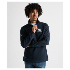 Charles River x New England Patriots Franconia Quilted Quarter-Zip Sweatshirt - Navy sale