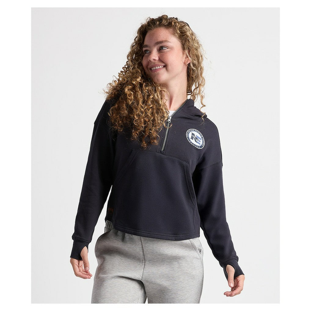 Charles River x New England Patriots Women's Willow Fleece Quarter-Zip Hoodie - Navy online