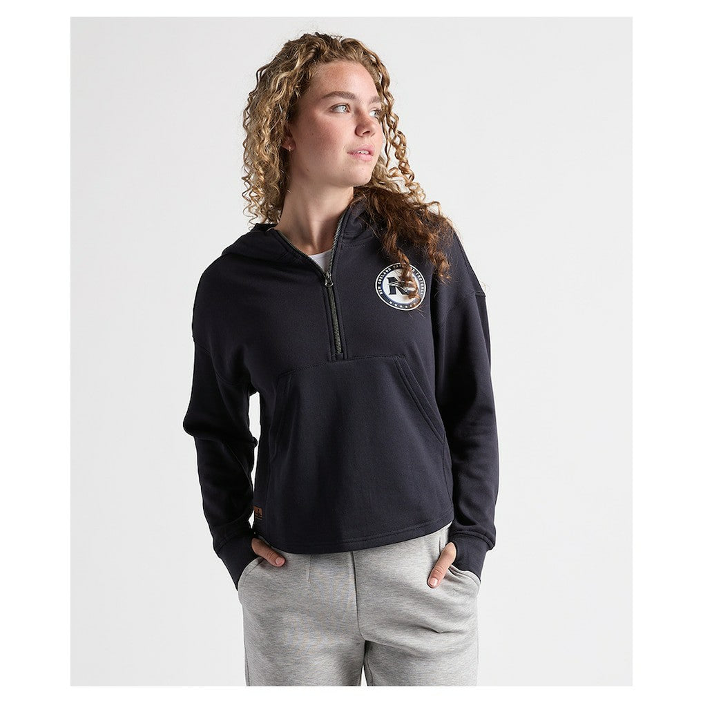 Charles River x New England Patriots Women's Willow Fleece Quarter-Zip Hoodie - Navy online