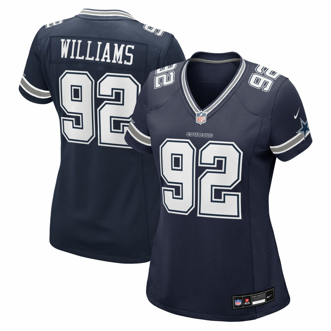 Quinnen Williams Dallas Cowboys Women's Team Game Jersey - Navy on sale