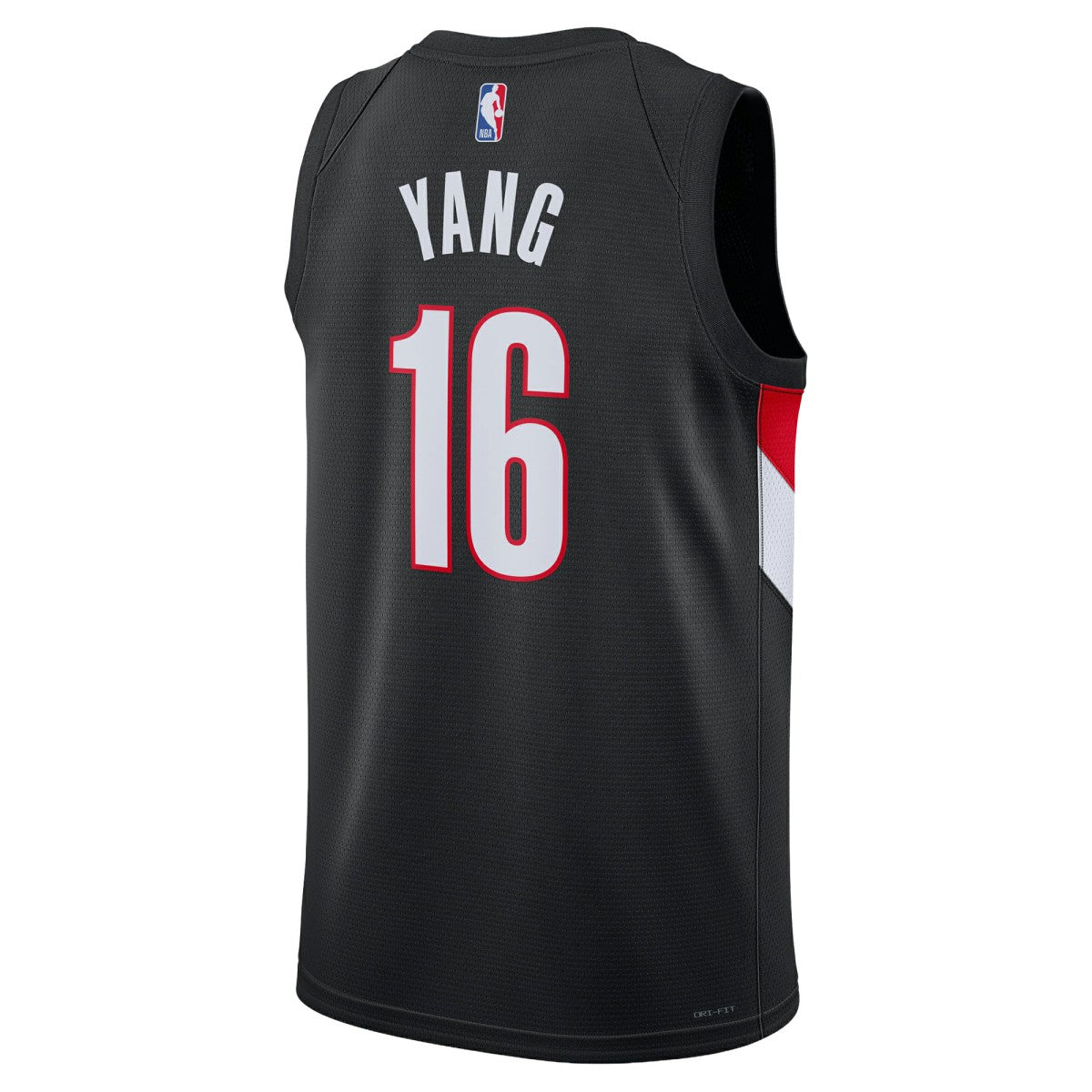Yang Hansen Portland Trail Blazers Unisex Swingman Jersey - Icon Edition - Black for sale