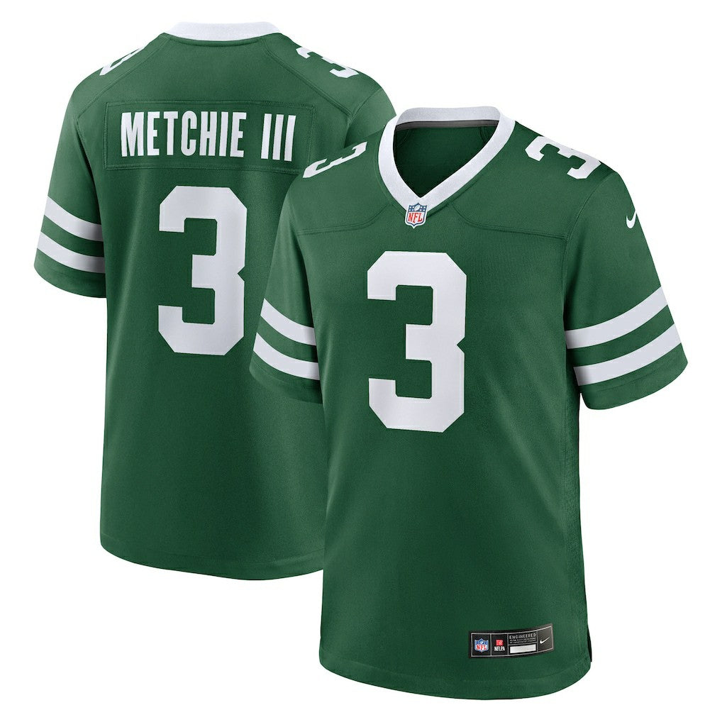 John Metchie III New York Jets Team Game Jersey - Legacy Green cheap