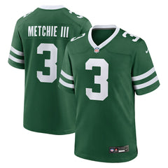 John Metchie III New York Jets Team Game Jersey - Legacy Green cheap