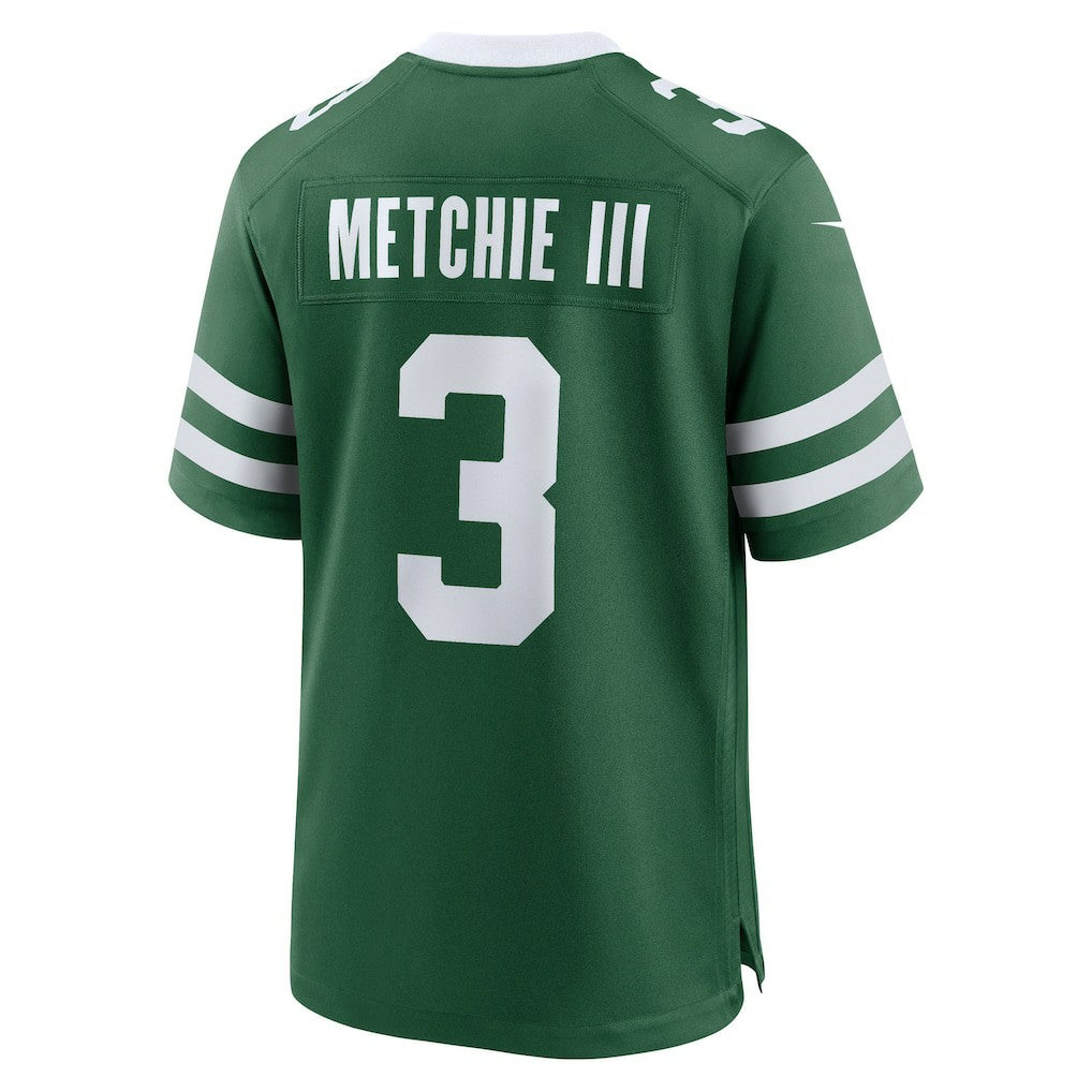 John Metchie III New York Jets Team Game Jersey - Legacy Green cheap