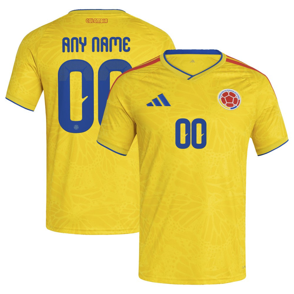 Colombia National Team FIFA x World Cup 2026 Home Replica Custom Jersey - Yellow cheap
