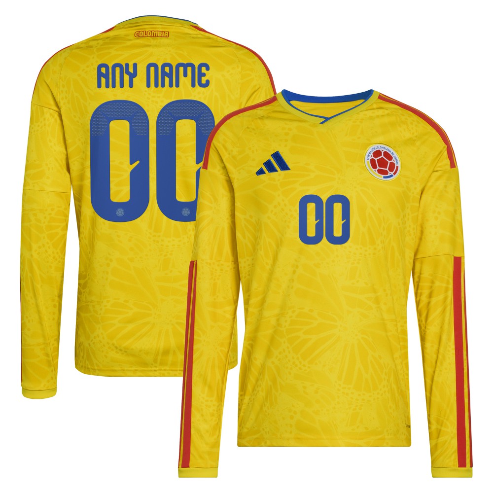 Colombia National Team FIFA x World Cup 2026 Home Replica Long Sleeve Custom Jersey - Yellow online