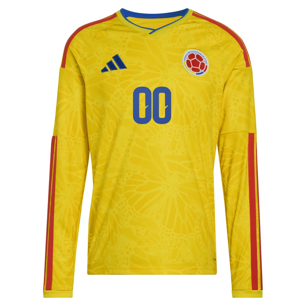Colombia National Team FIFA x World Cup 2026 Home Replica Long Sleeve Custom Jersey - Yellow online