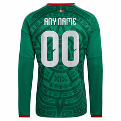 Mexico National Team 2026 Home Replica Long Sleeve Custom Jersey - Green cheap