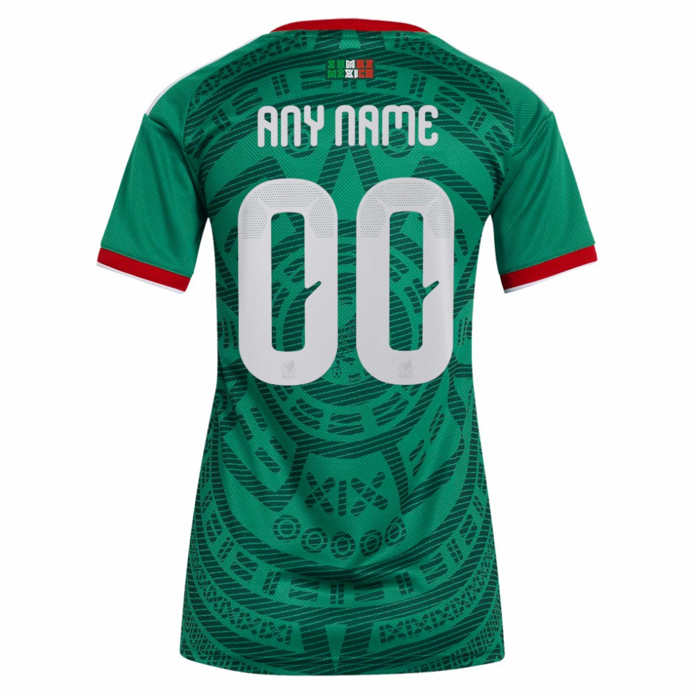 Mexico National Team Women's 2026 Home Replica Custom Jersey - Green sale