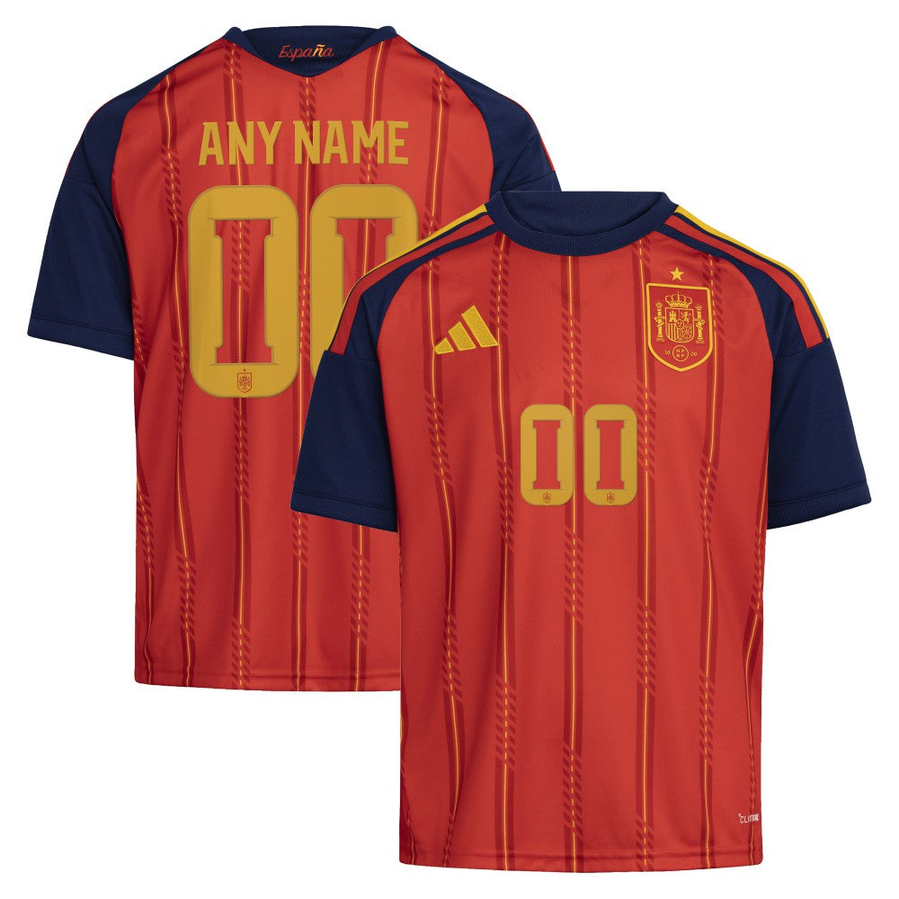 Spain National Team Youth FIFA x World Cup 2026 Home Replica Custom Jersey - Red discount