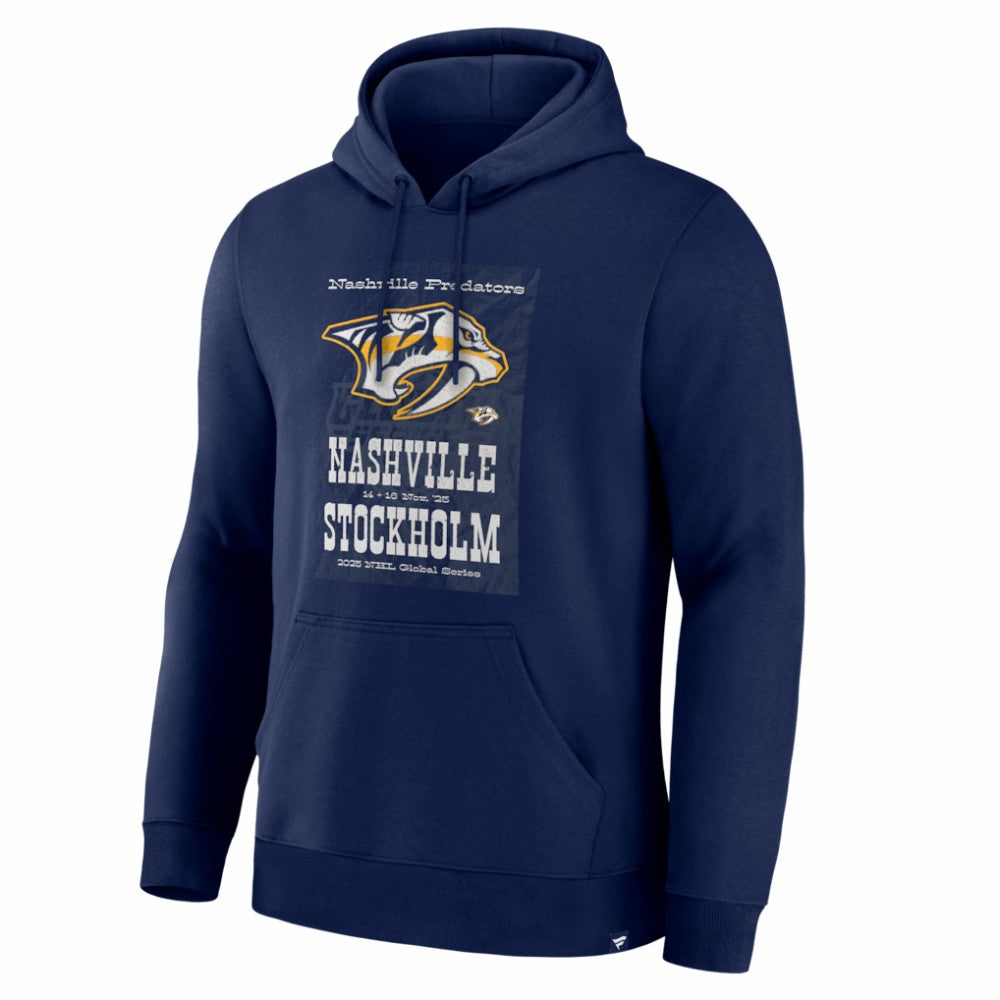 Nashville Predators 2025 NHL Global Series Hometown To Stockholm Legacy Hoodie - Navy Hoodies