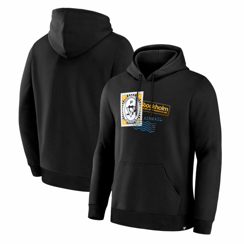 Pittsburgh Penguins 2025 NHL Global Series Hometown To Stockholm Legacy Hoodie - Black Hoodies
