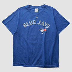 Toronto Blue Jays Majestic 2000s T-shirt Blue Vintage