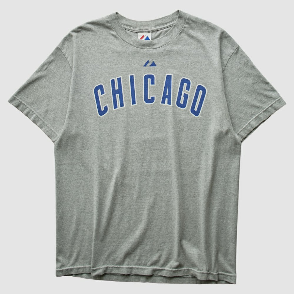Chicago Cubs Majestic 2010 T-shirt Heather Gray Vintage