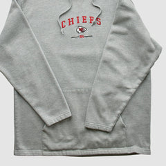 Kansas City Chiefs NFL 2000s Hooded Pullover Sweatshirt - Heather Gray Vintage discount