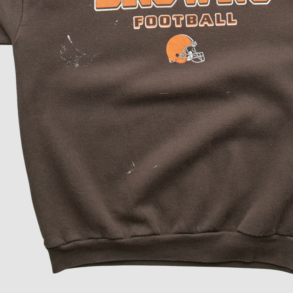 Cleveland Browns NFL 2000s Pullover Sweatshirt - Brown Vintage cheap