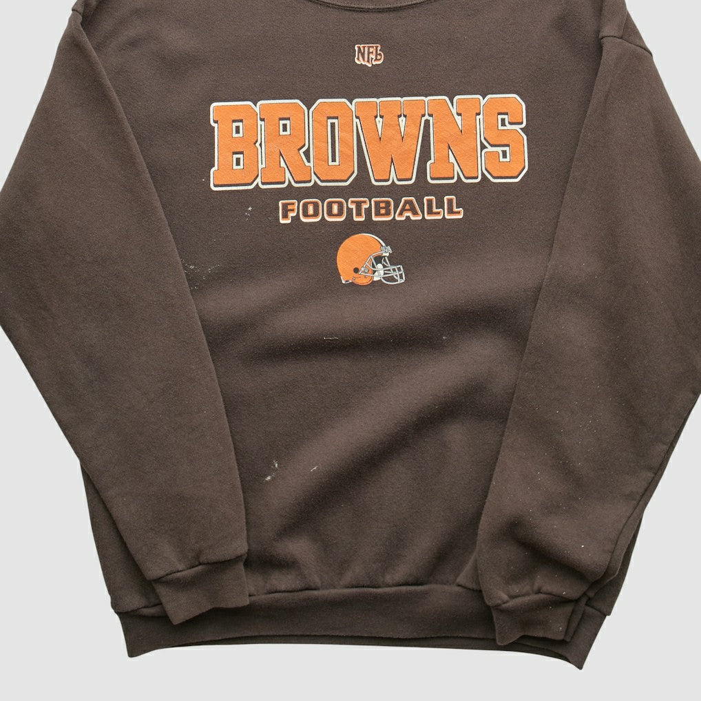 Cleveland Browns NFL 2000s Pullover Sweatshirt - Brown Vintage cheap