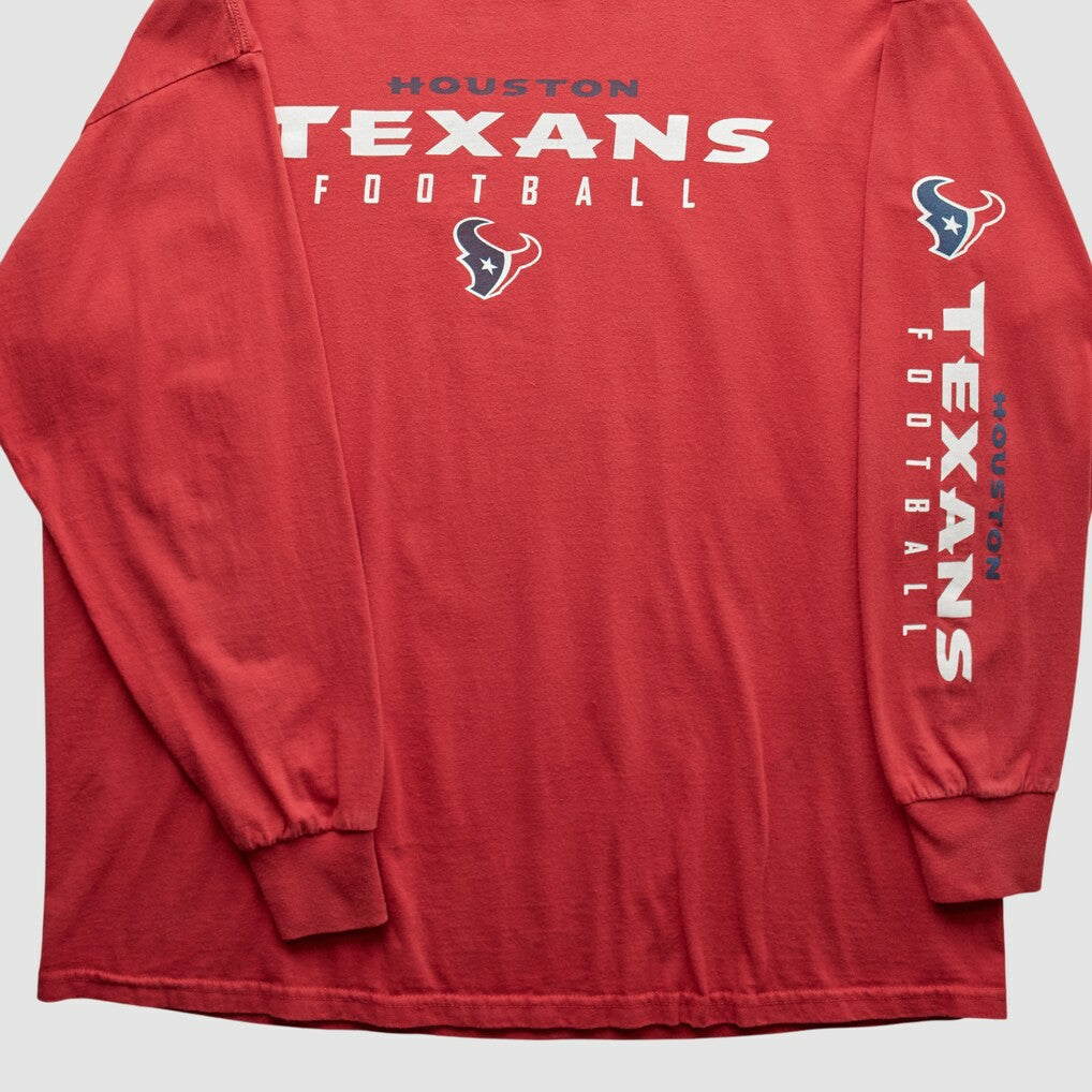 Houston Texans NFL 2000s Long Sleeve T-shirt - Red Vintage discount