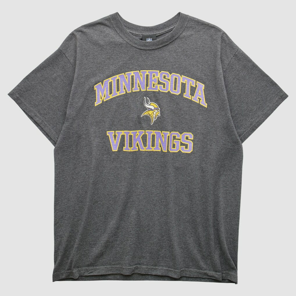 Minnesota Vikings NFL 2010s T-shirt - Dark Heather Gray Vintage on sale