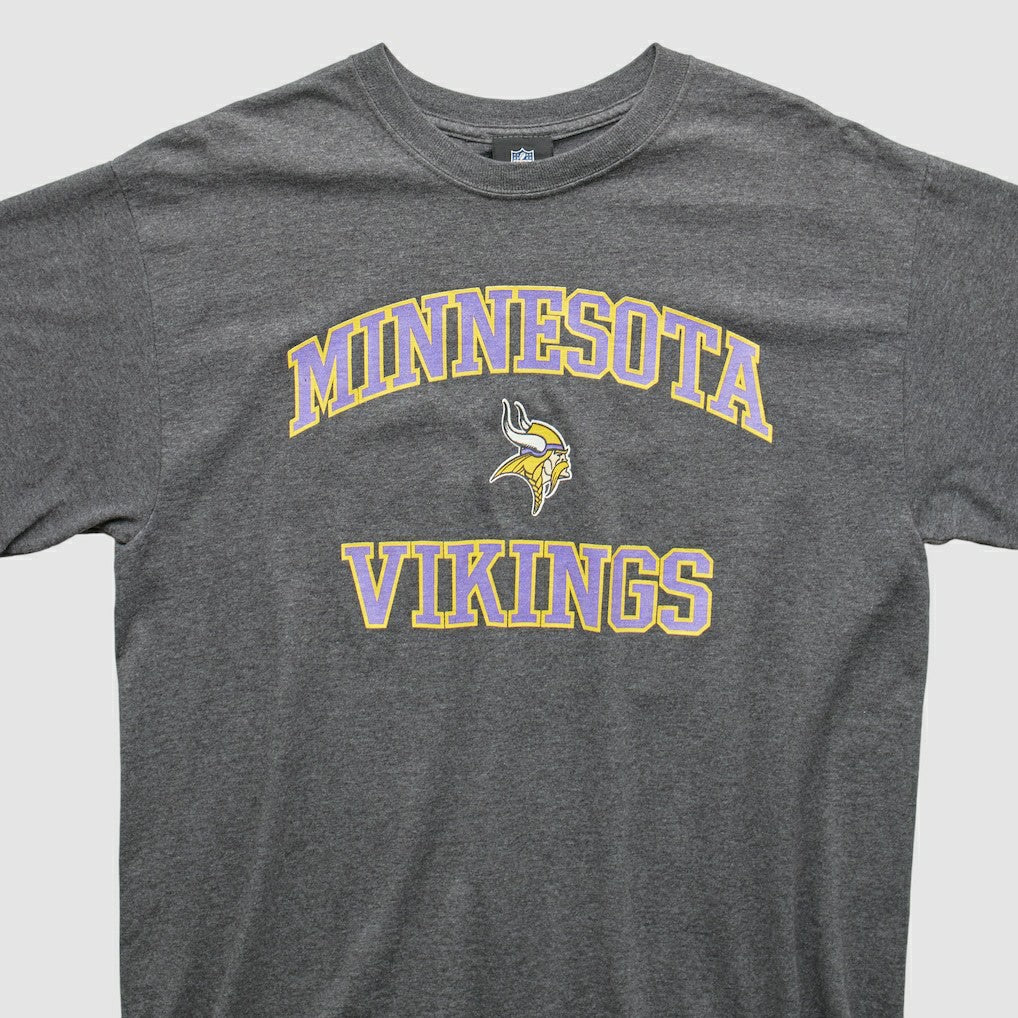 Minnesota Vikings NFL 2010s T-shirt - Dark Heather Gray Vintage on sale