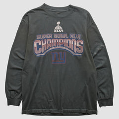 New York Giants 2012 Long Sleeve T-shirt - Black Vintage on sale
