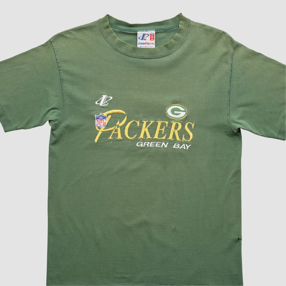 Green Bay Packers Logo Athletic 90s T-shirt - Green Vintage online