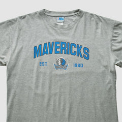 Dallas Mavericks NBA 2000s T-shirt sale - Heather Gray Vintage for sale