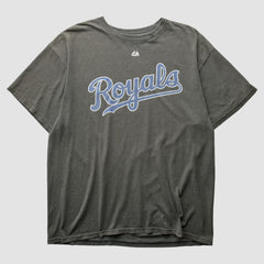 Kansas City Royals Majestic 2010s T-shirt Charcoal Vintage
