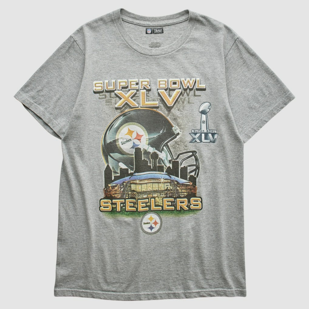 Pittsburgh Steelers NFL 2011 T-shirt - Heather Gray Vintage on sale