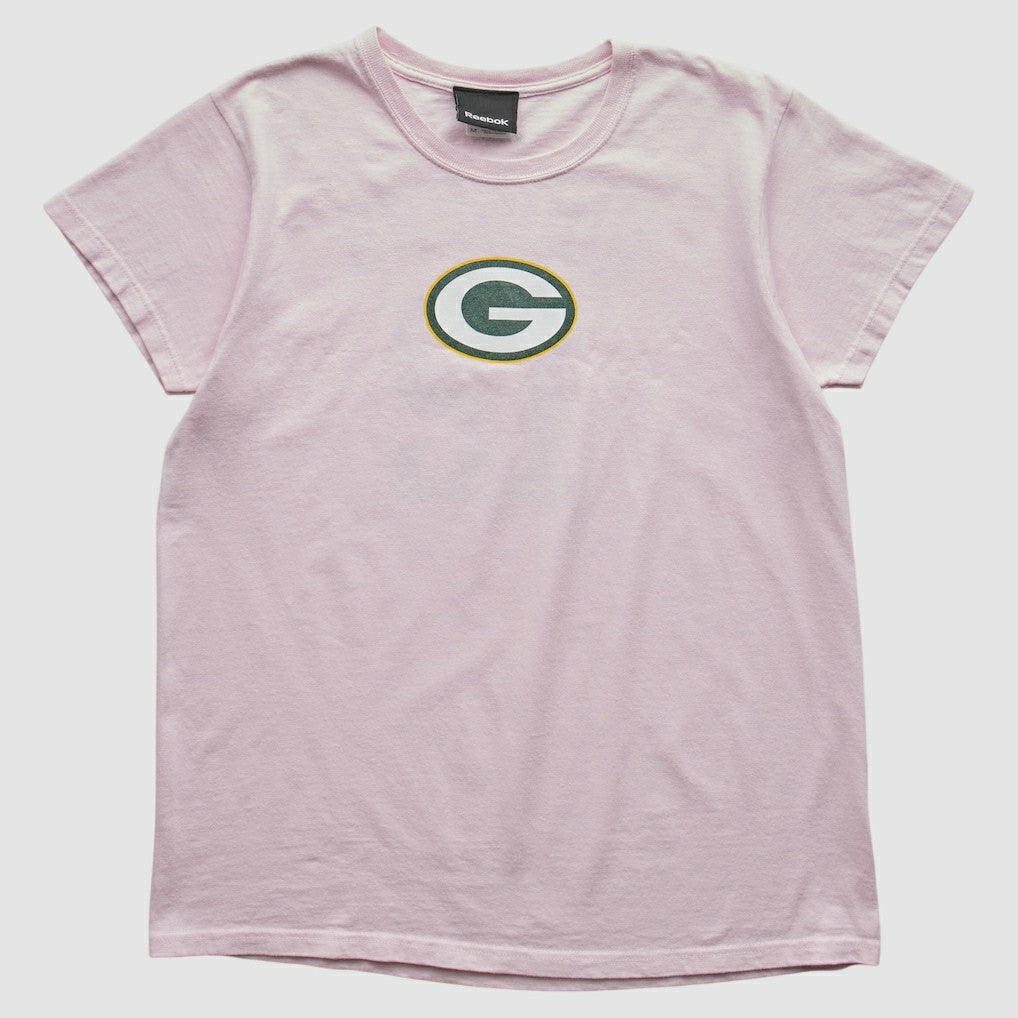 Green Bay Packers Reebok 2010s T-shirt - Pink Vintage discount