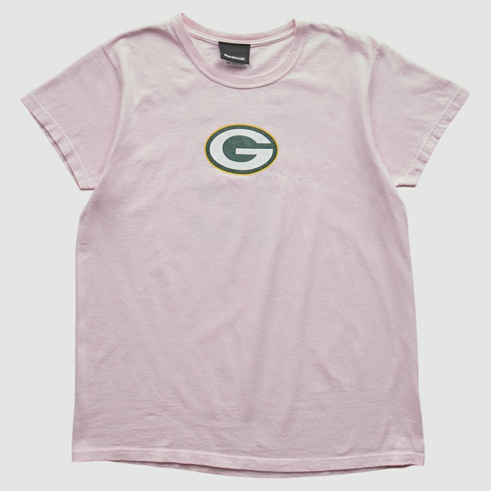 Green Bay Packers Reebok 2010s T-shirt - Pink Vintage discount