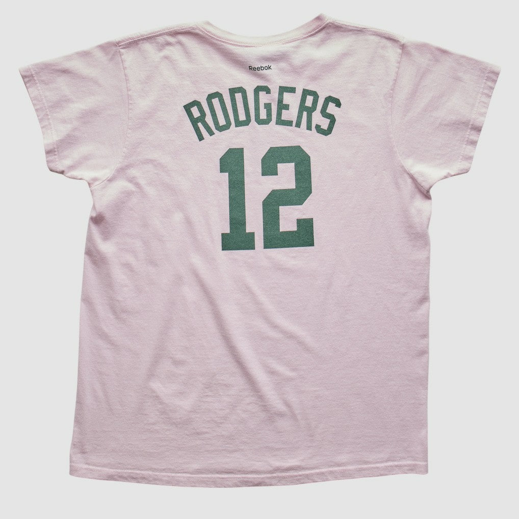 Green Bay Packers Reebok 2010s T-shirt - Pink Vintage discount
