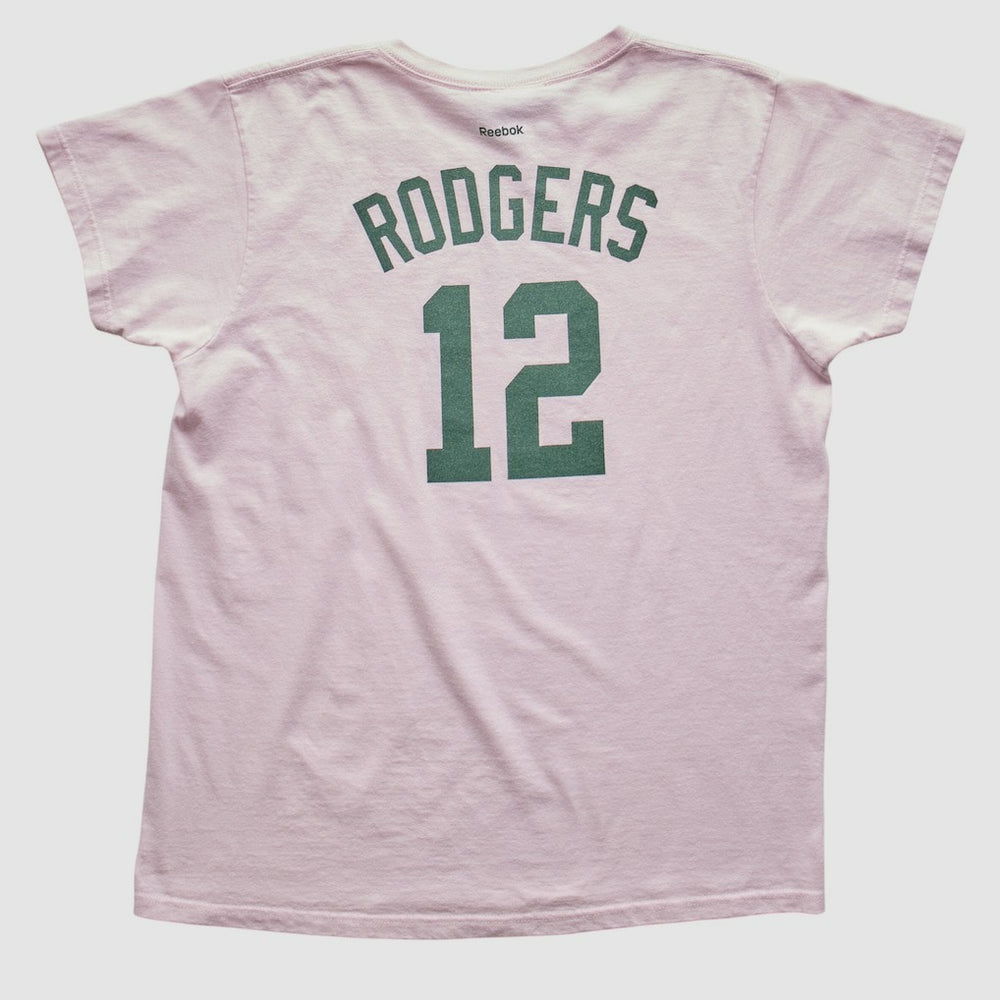 Green Bay Packers Reebok 2010s T-shirt - Pink Vintage discount