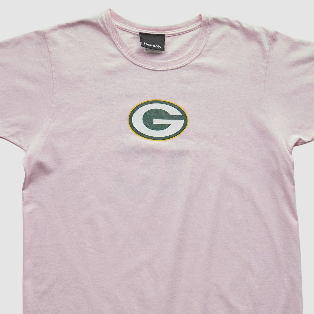 Green Bay Packers Reebok 2010s T-shirt - Pink Vintage discount